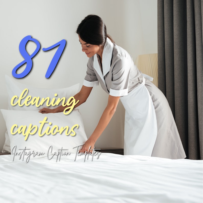 81 Cleaning Instagram Captions for Cleaning Company Housekeeper
