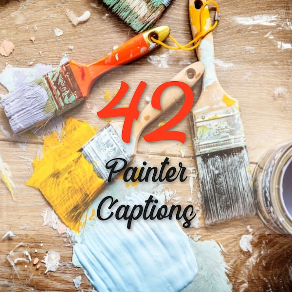 42 Painter Instagram Captions Template home painter Story Insta canvas