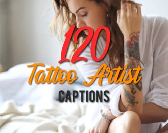 120 Tattoo artist Instagram captions artist instagram post Canva templates