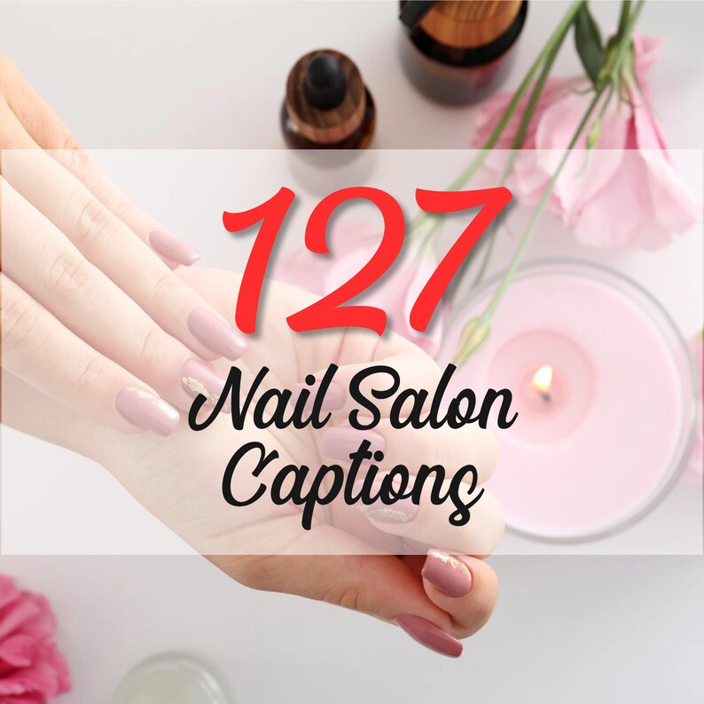 127 Nail Salon Instagram Captions Template Esthetician Etsy