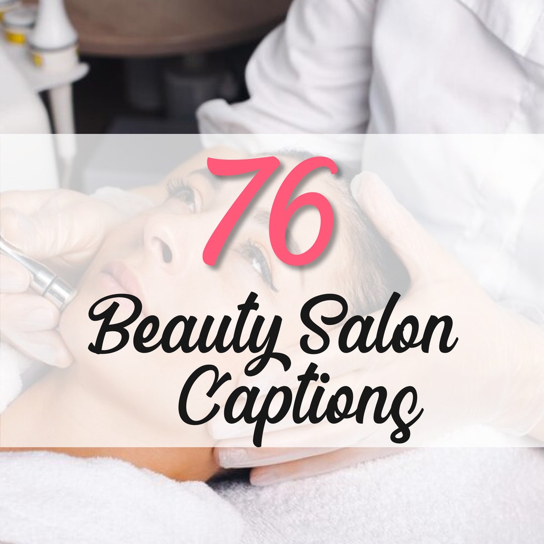 76 Beauty Salon Captions Instagram Caption Branding Small Etsy