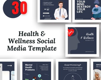 35 Modello di post Instagram su salute e benessere