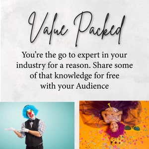 25 Clown Instagram Captions entertainer for children canva templates image 4