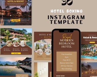 30 modelli di post su Instagram per agenzie di prenotazione di hotel proprietari di hotel