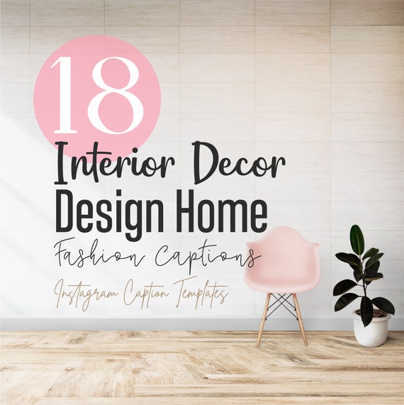 18 Interior Decor Instagram Captions Interior Designer Home - Etsy ...