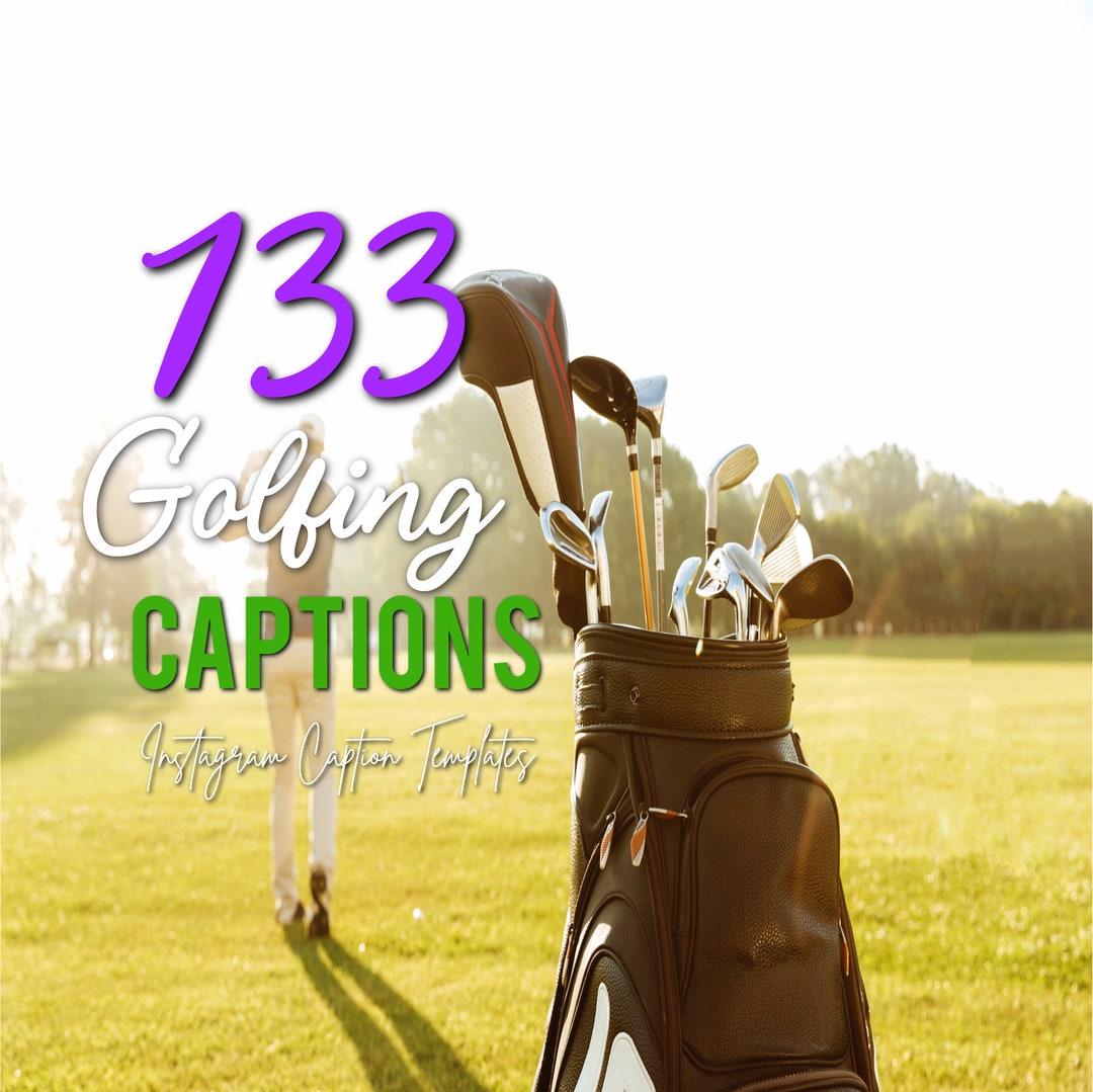 133 Golfing Instagram Captions Template Golf Lovers Sports, Facebook Etsy