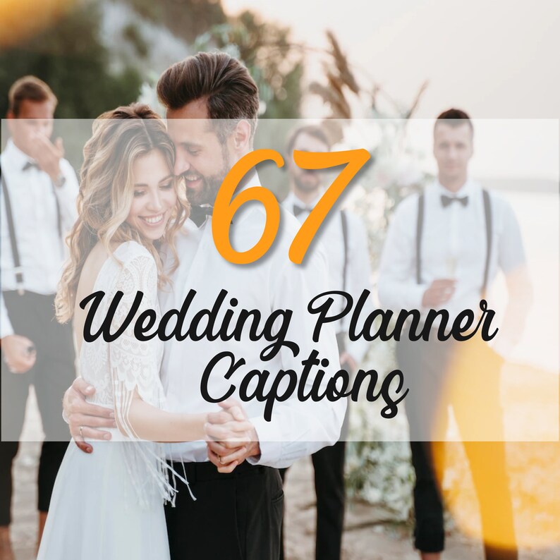 67 Wedding Planner Captions Wedding Event Instagram Captions Etsy