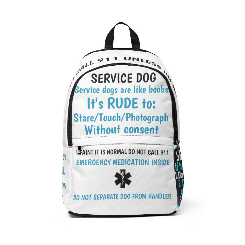 SERVICE DOG BACKPACK Etsy