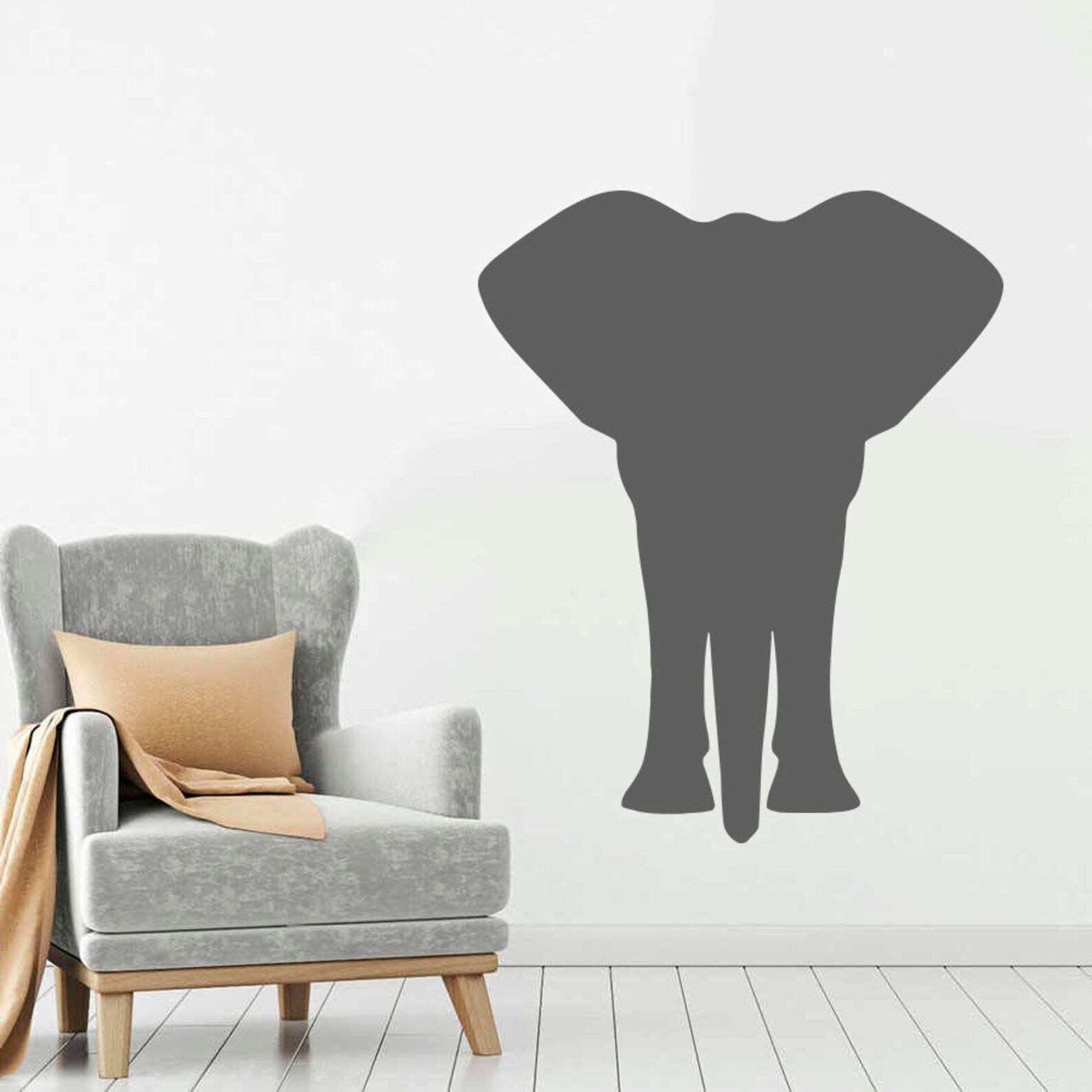 Elephant Decal / Elephant Wall Decal / Elephant Wall Etsy