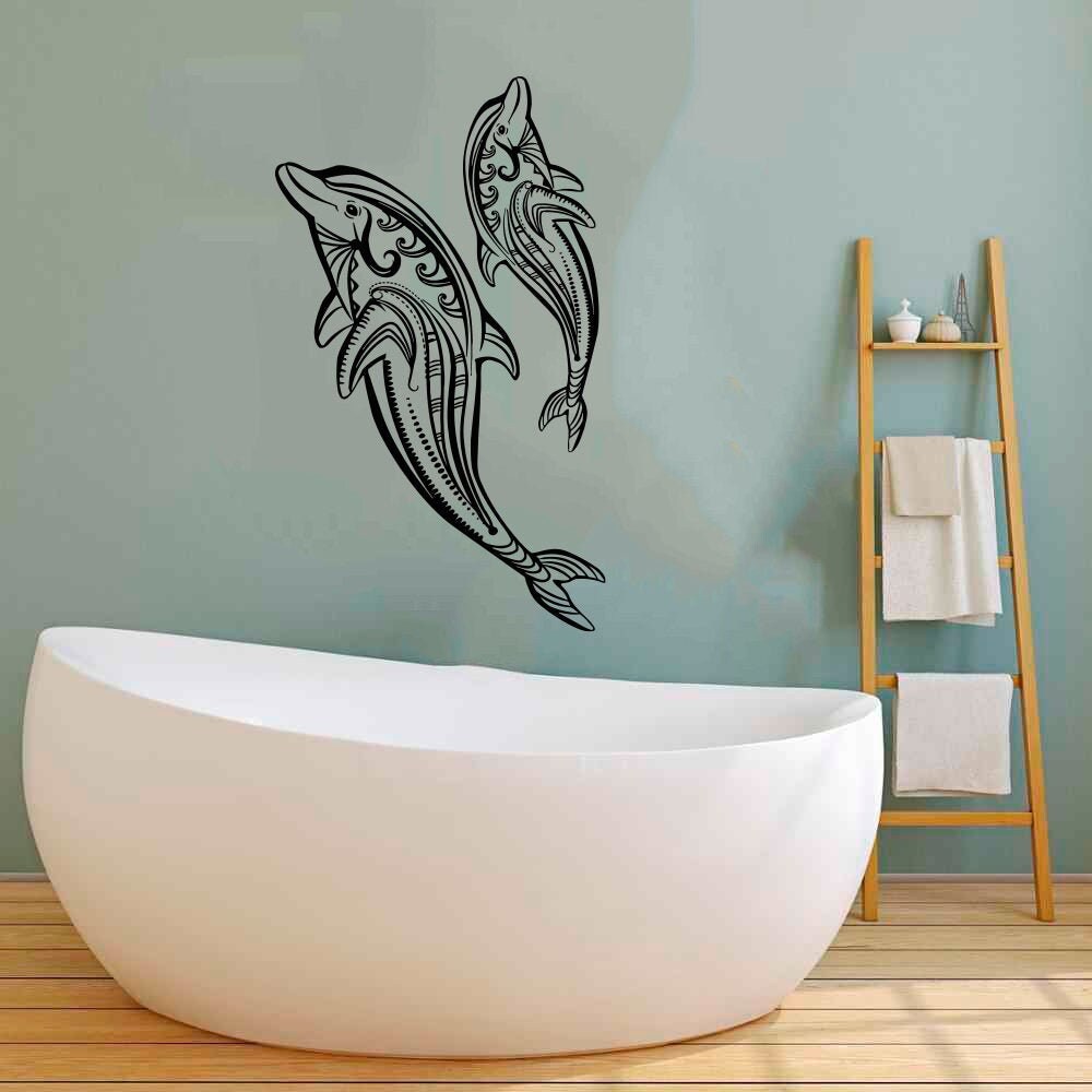 Dolphin Wall Decal / Dolphin Wall Sticker / Dolphin Wall Decor | Etsy
