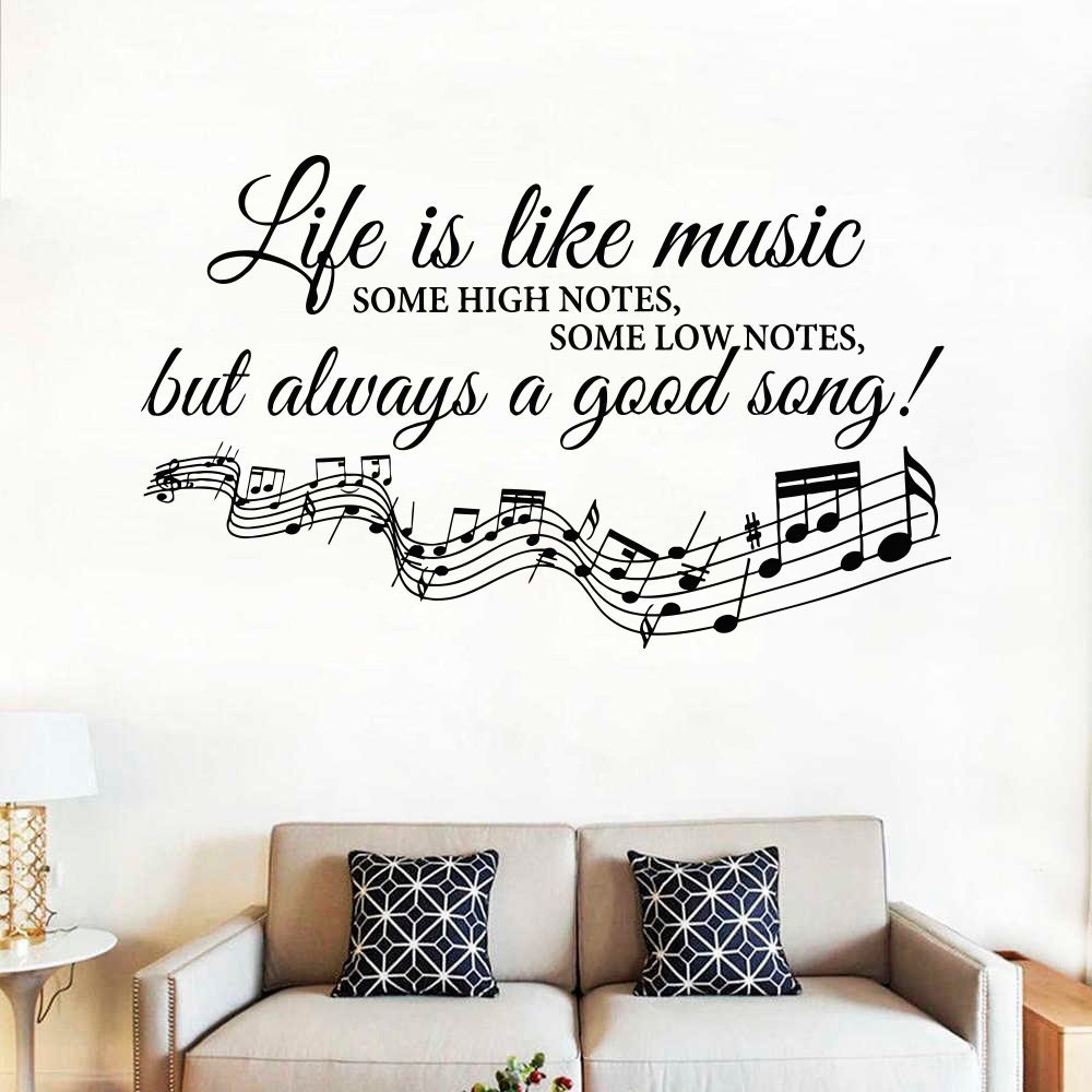 Music Wall Decal / Music Notes Wall Decor / Musician Wall Etsy