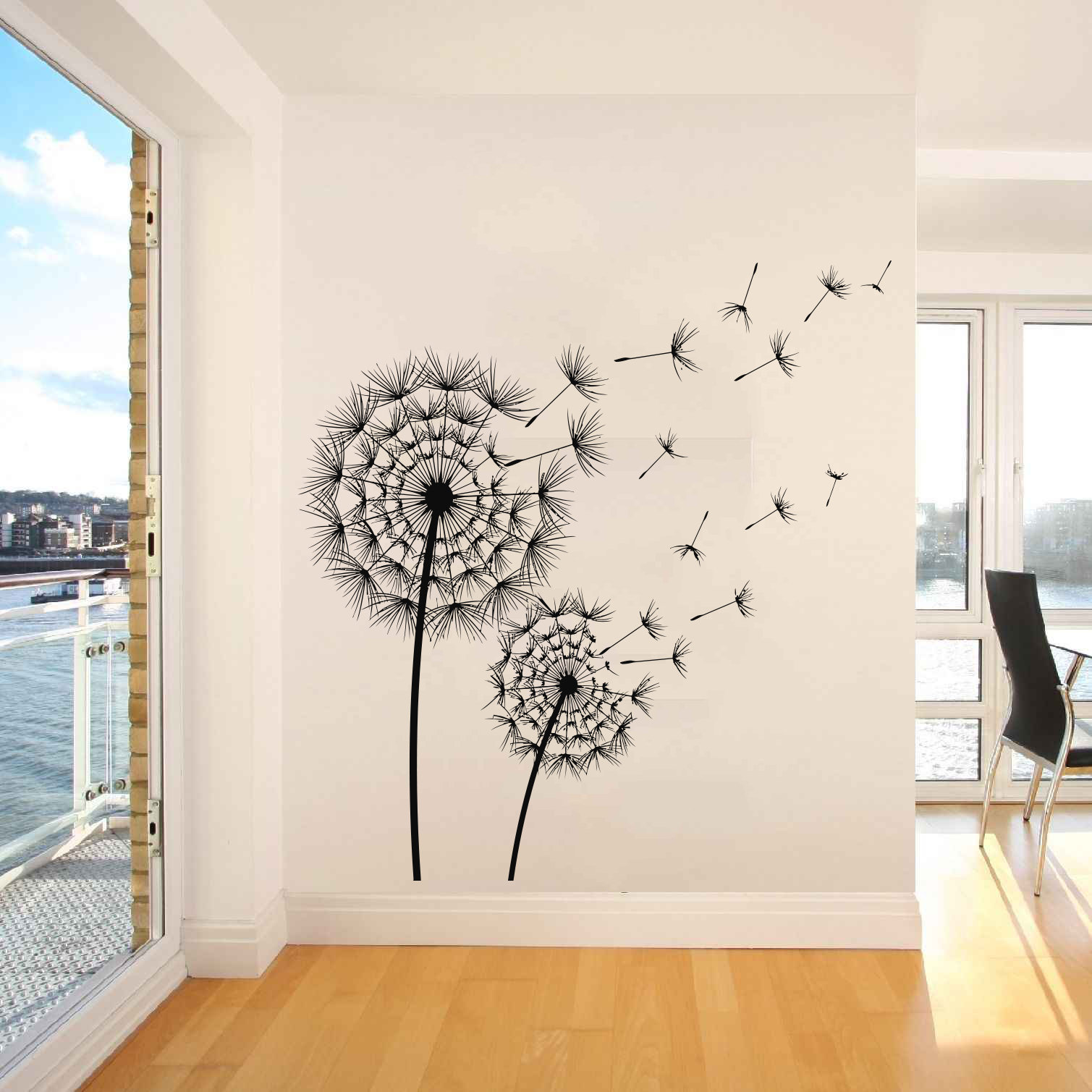 Dandelion Wall Decal / Flower Wall Decal / Dandelion Flower Etsy