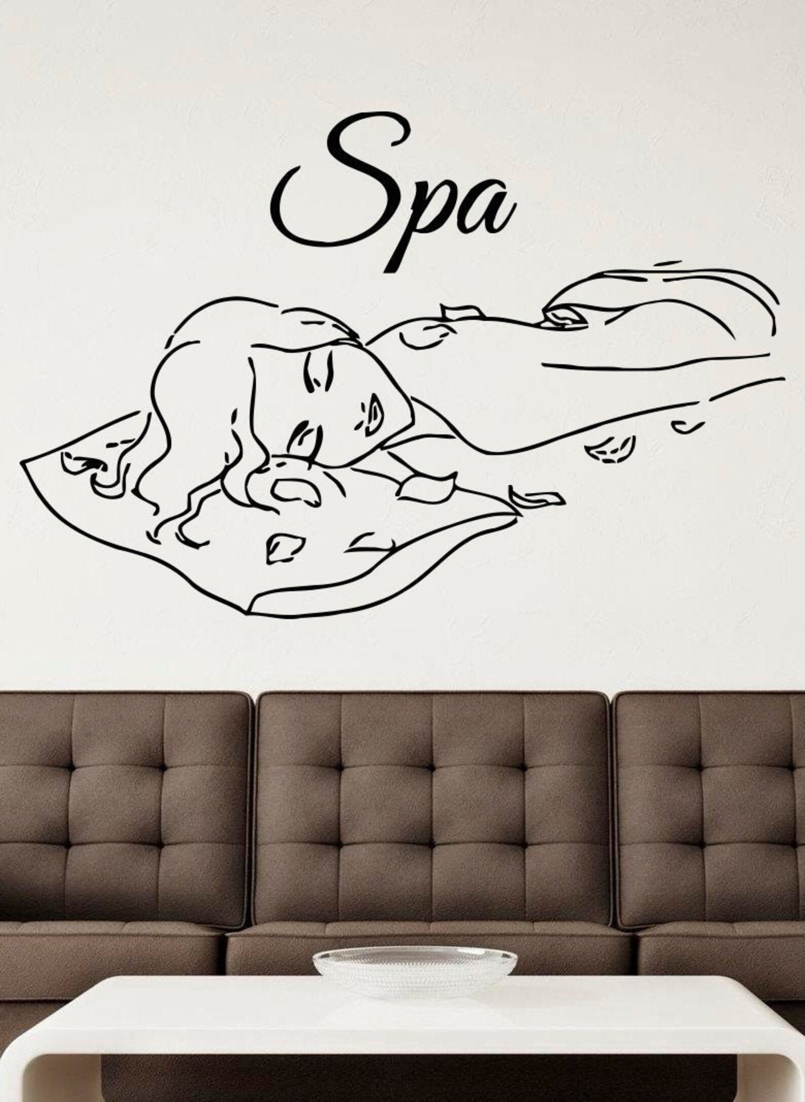 Spa Salon Wall Decal / Skin Care Wall Sticker / Massage Wall Etsy