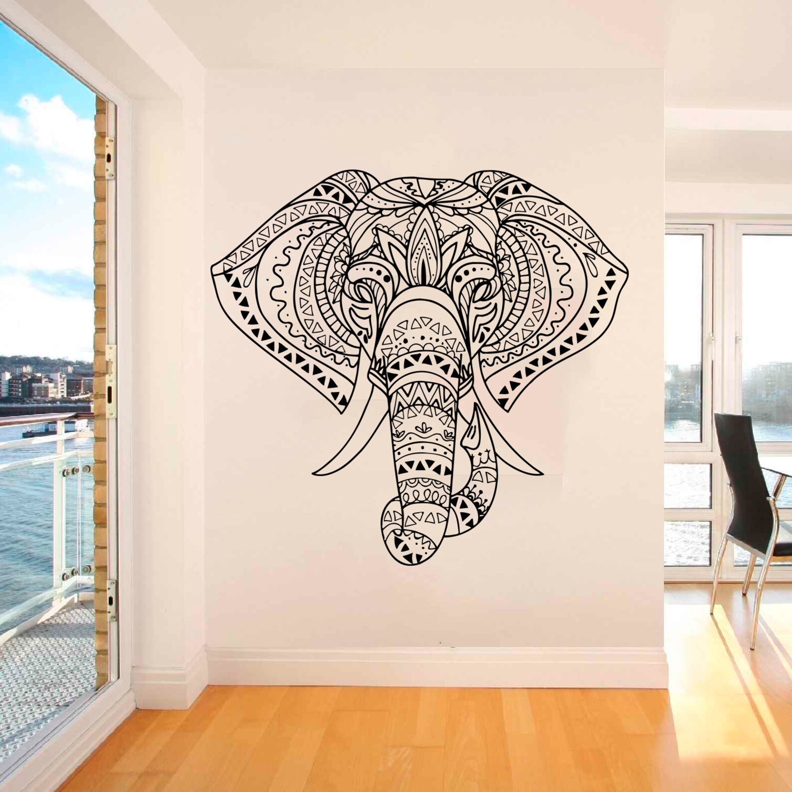 Elephant Decal / Elephant Wall Decal / Elephant Wall Etsy