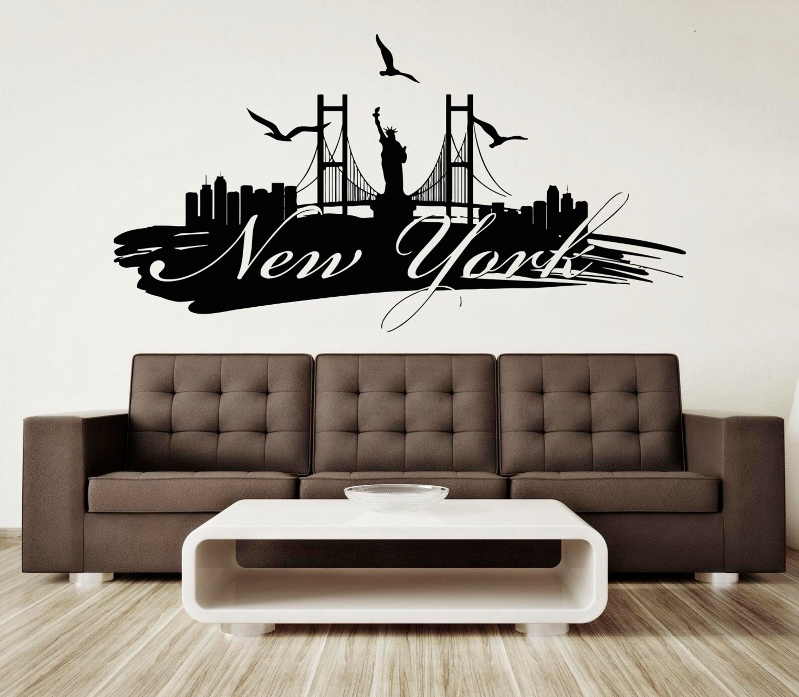 New York City decal / City Sticker Skyscraper / Wall Decal Etsy