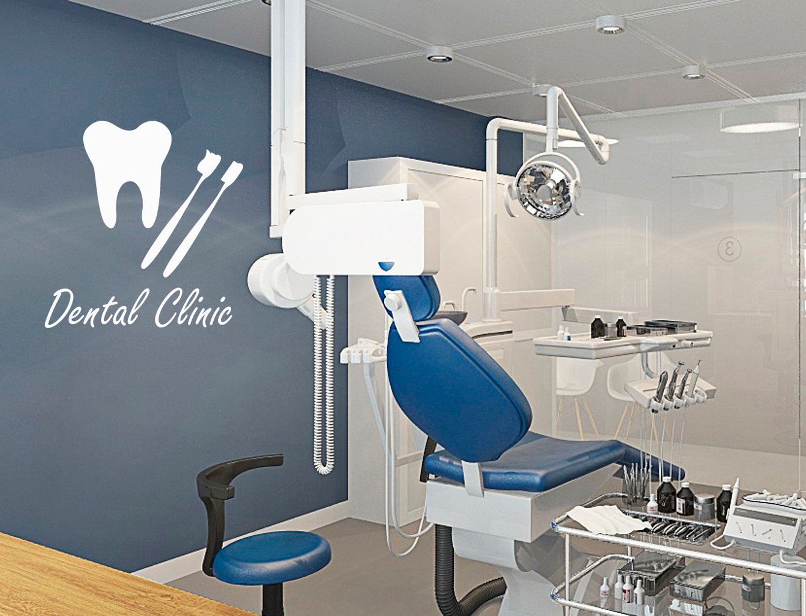 Dental Clinic Wall Decal / Dental Wall Sticker / Dental Clinic Etsy