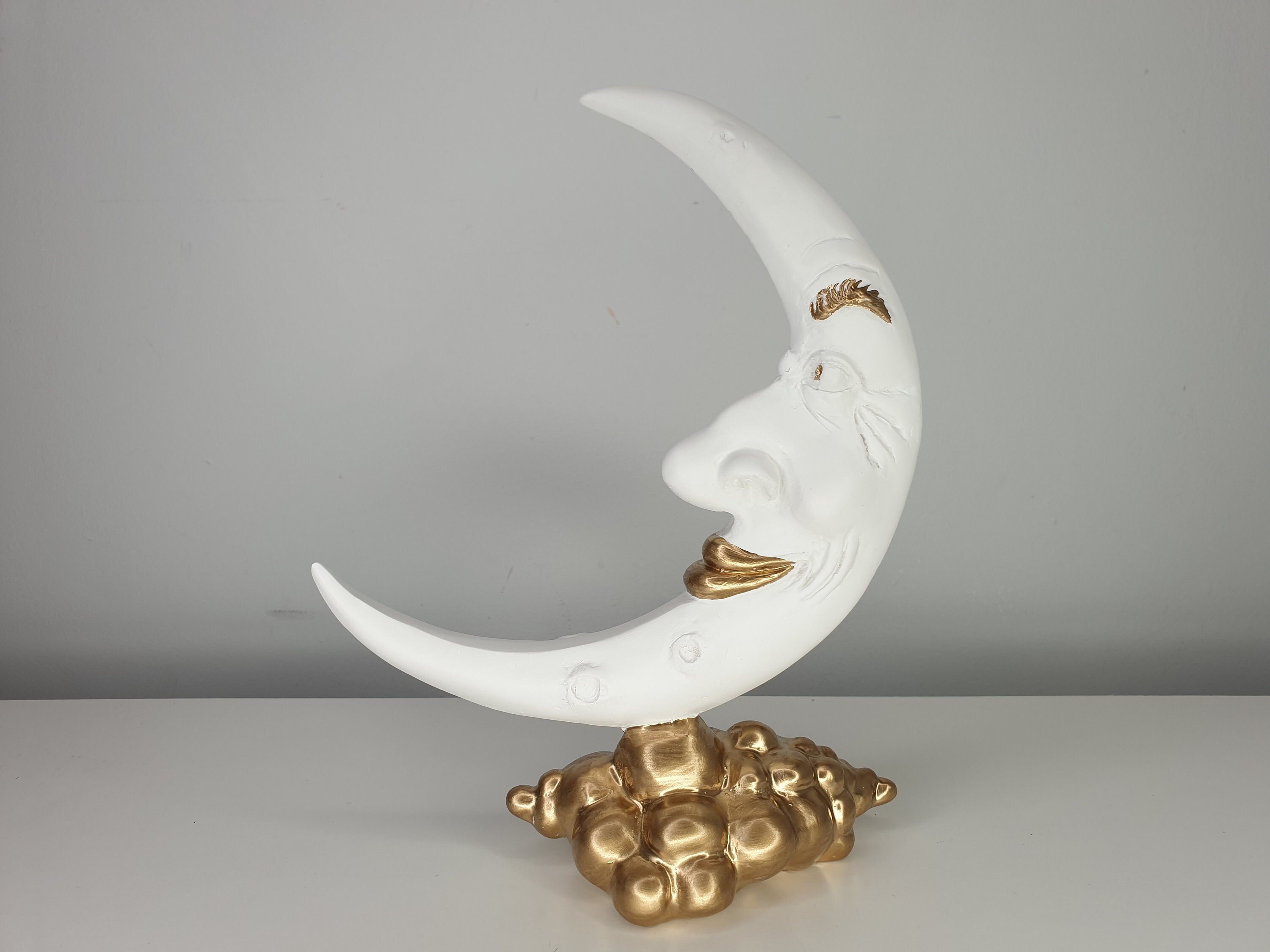 Crescent Moon Ornament Moon Sculpture Moon Ornament Moon - Etsy