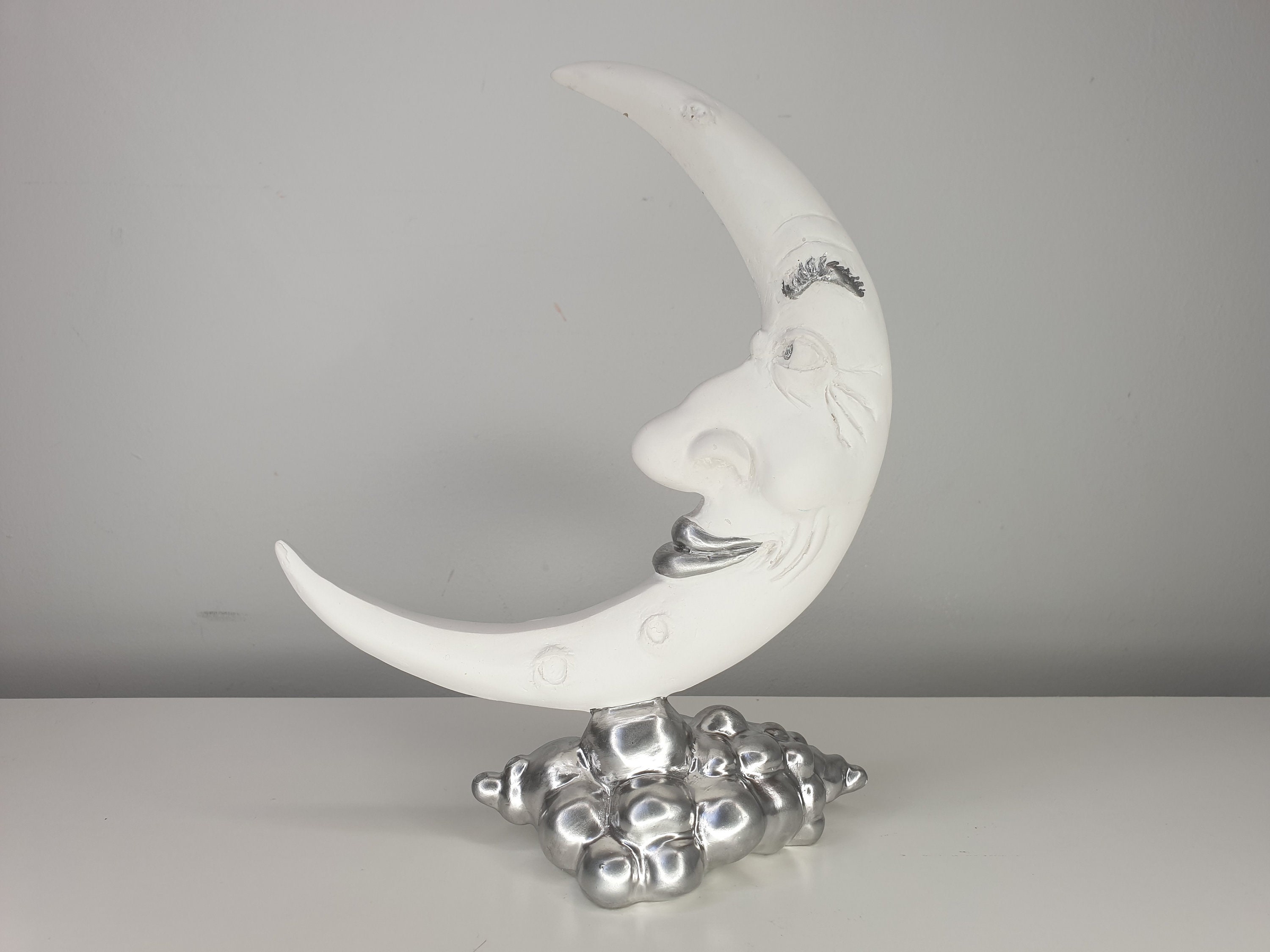 Crescent Moon Ornament Moon Sculpture Moon Ornament Moon - Etsy