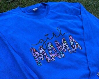 Girl Mama Leopard Shirt, Girl Mom Shirt, Girl Mama Shirt, Girl Mama Gift, Mom of Girls Shirt, Mom Shirt, Mothers Day Gift, Gift for Mom