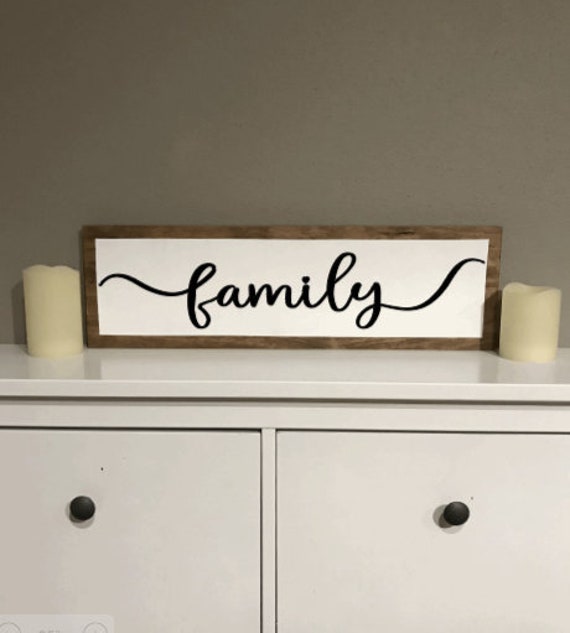 Family Sign Wall Decor Home Decoration Wood Sign - Etsy