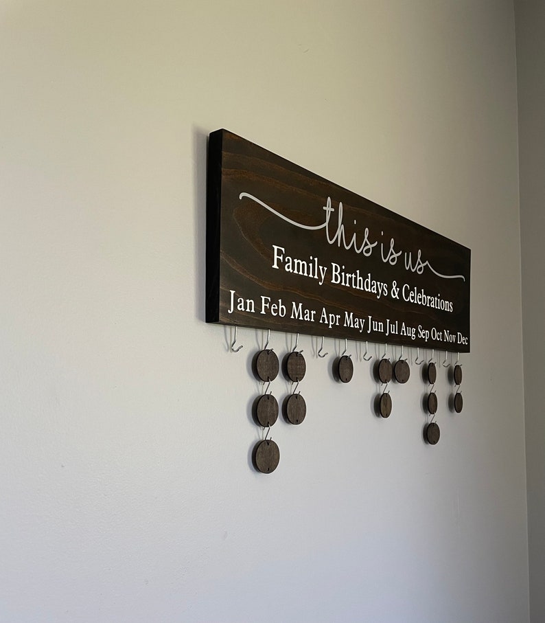 This is Us Family Birthdays & Celebrations, Family Birthday Sign