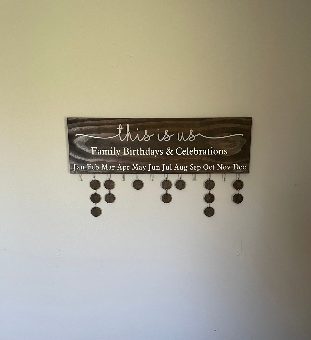This is Us Family Birthdays & Celebrations, Family Birthday Sign