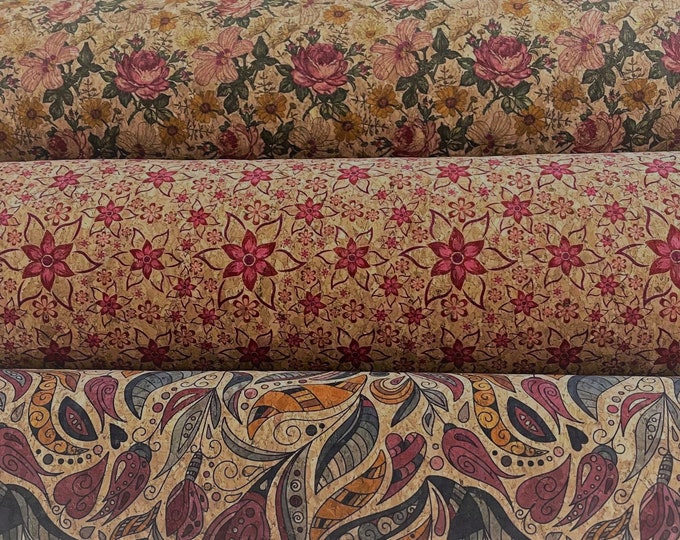 Natural Cork Fabric/ Cork Leather Fabric/ Eco Friendly Fabric/ Etsy