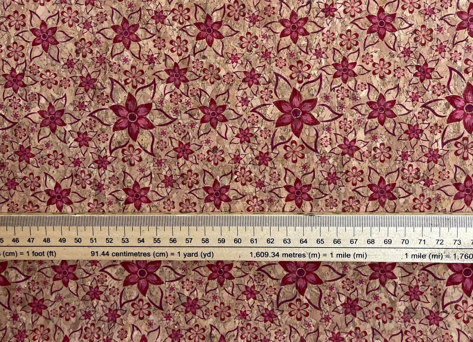 Natural Cork Fabric/ Cork Leather Fabric/ Eco Friendly Fabric/ Etsy