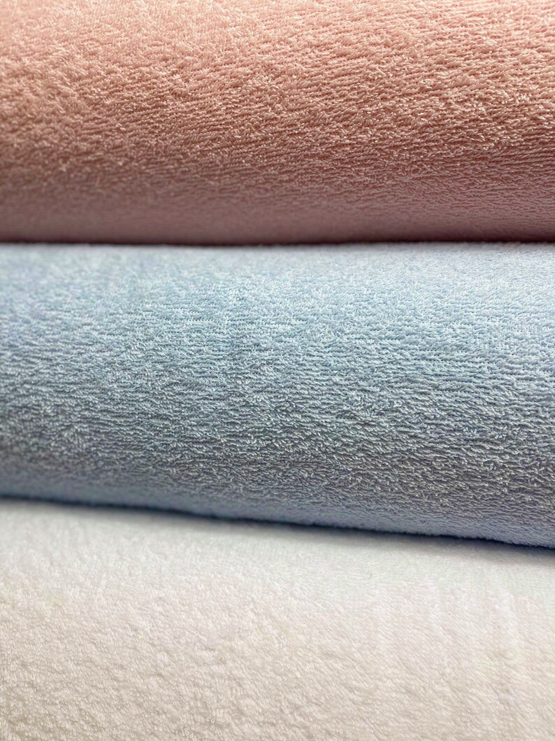 Cotton Towelling Fabric/ Double Side Towelling/ Plain Etsy