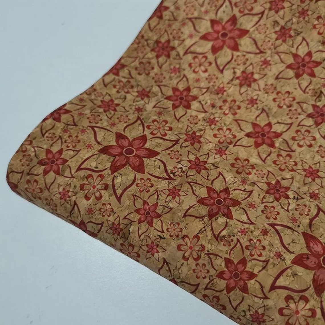 Natural Cork Fabric/ Cork Leather Fabric/ Eco Friendly Fabric/ Etsy