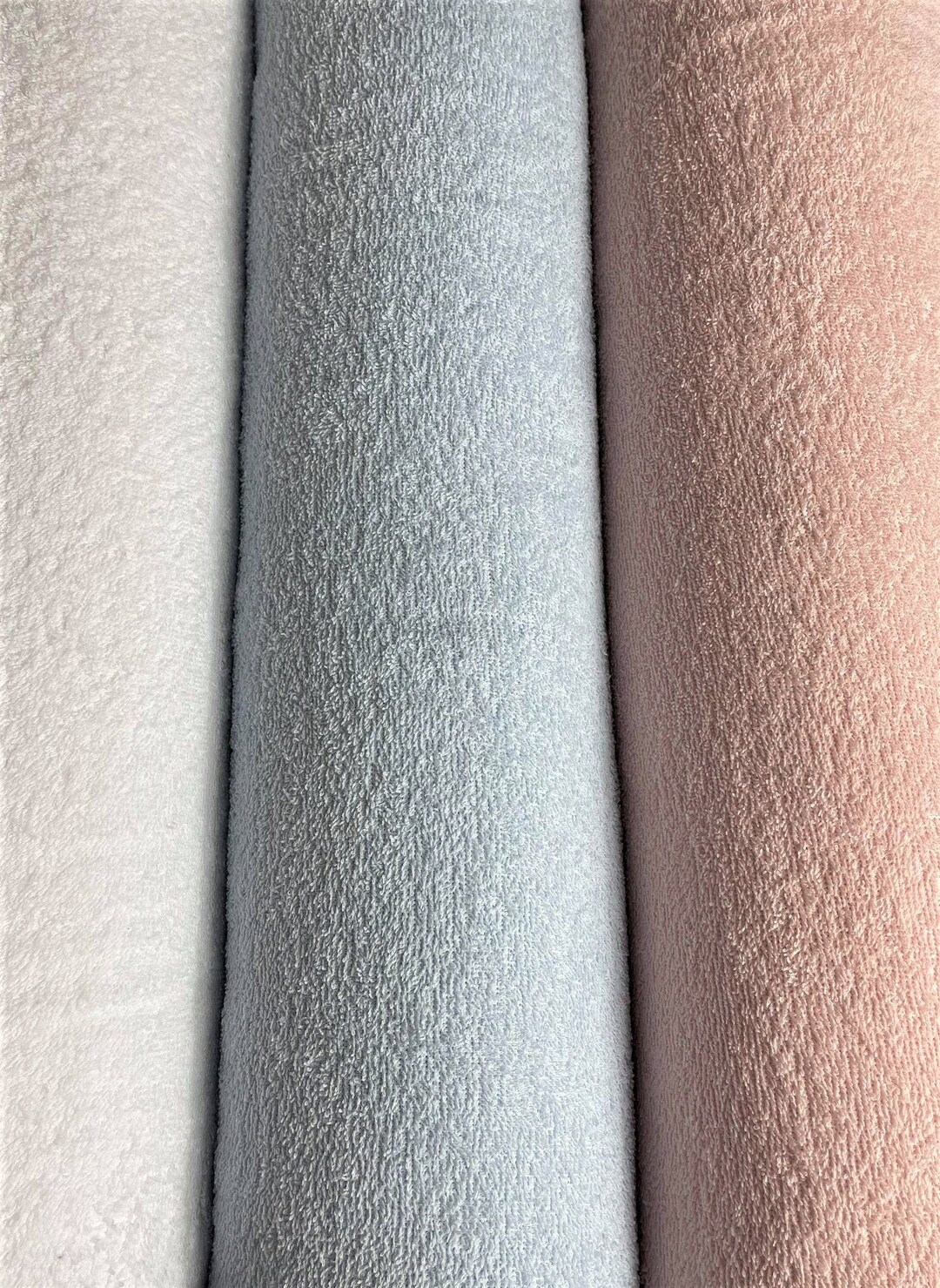 Cotton Towelling Fabric/ Double Side Towelling/ Plain Etsy UK