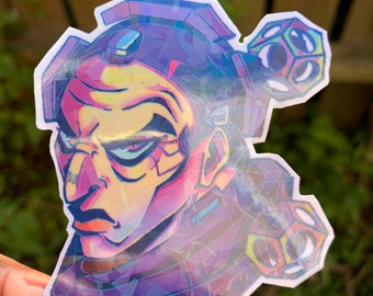 Sigma and Mauga Overwatch Stickers