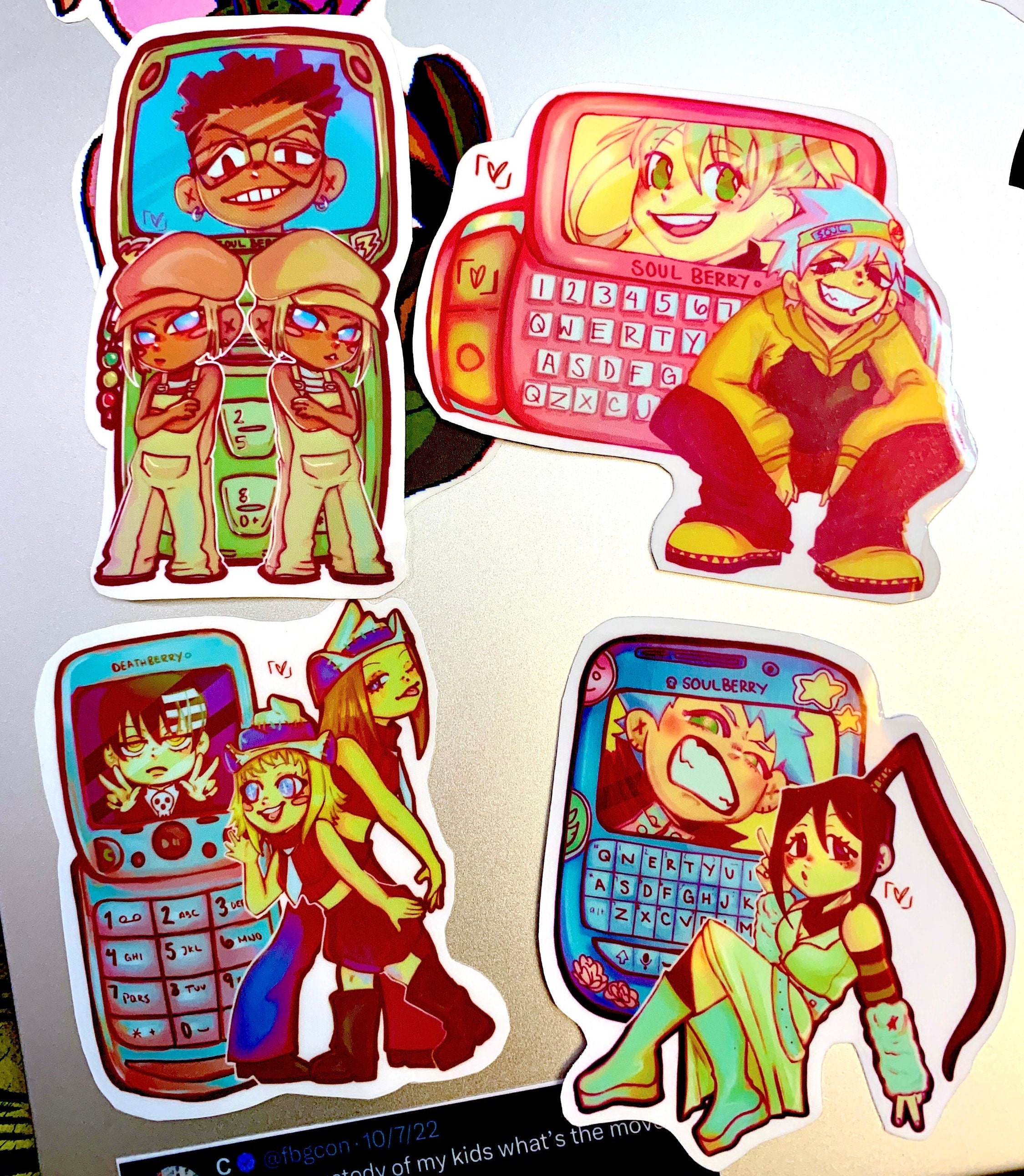 Soul Eater Meister and Weapon Stickers