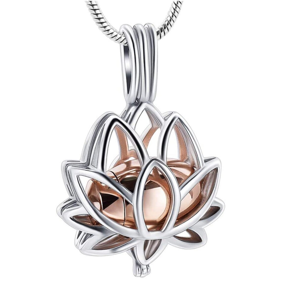 Bijoux de crémation de fleur de lotus Pendentif de fleur de | Etsy