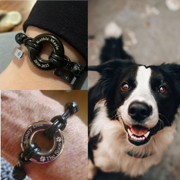 Urn Bracelet for Human or Pet Ashes for Him Custom Engraved | Cremation Bracelet | Cremation Jewelry for Men | Pets Cremation Jewelry