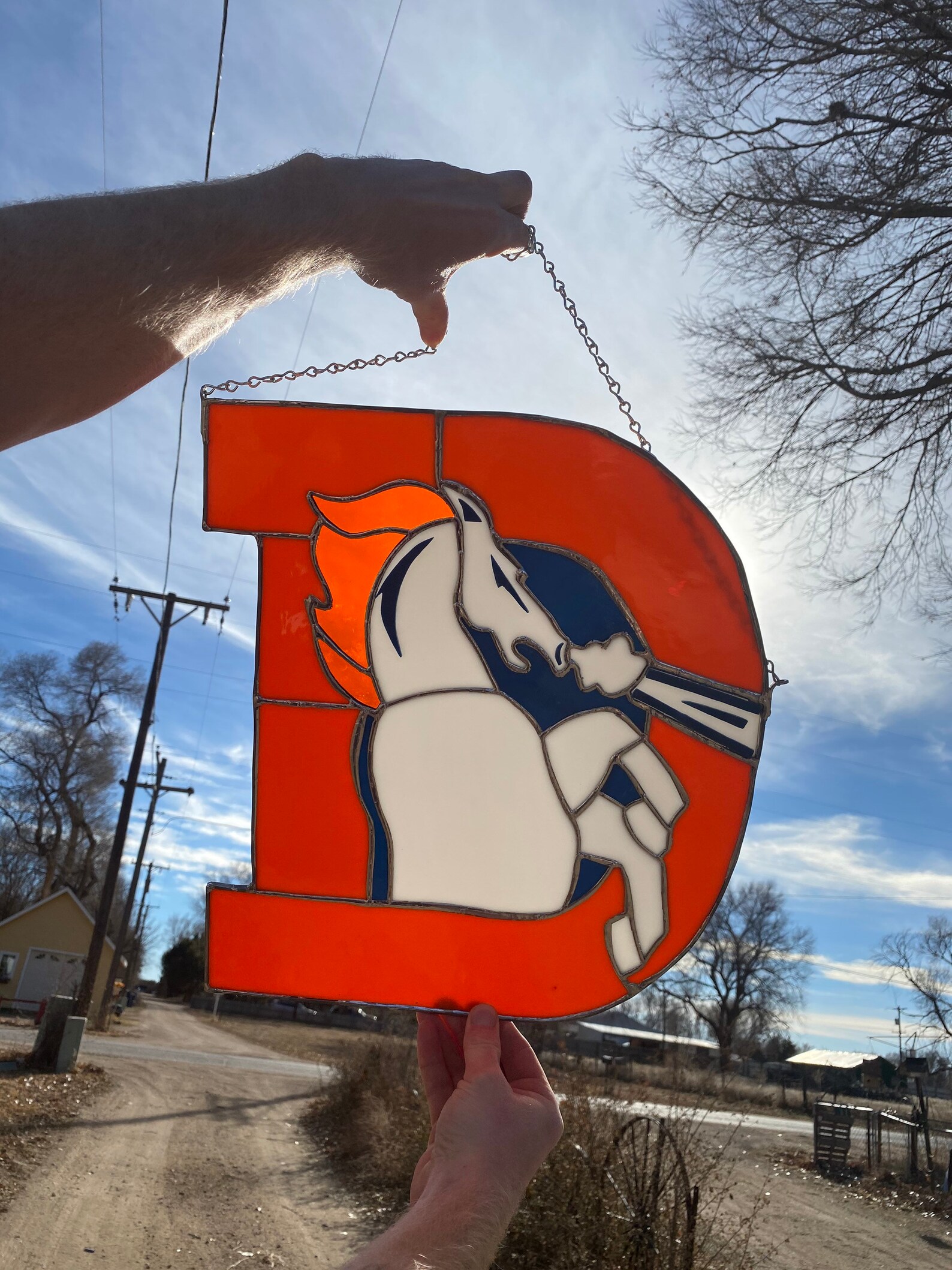 Custom Stained Glass Sports Logo Etsy