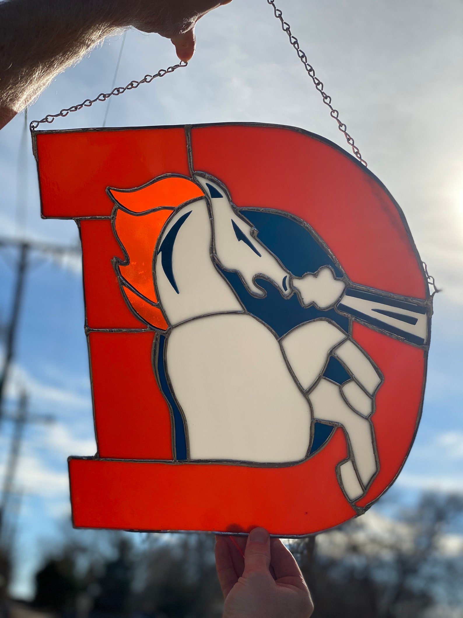 Custom Stained Glass Sports Logo Etsy