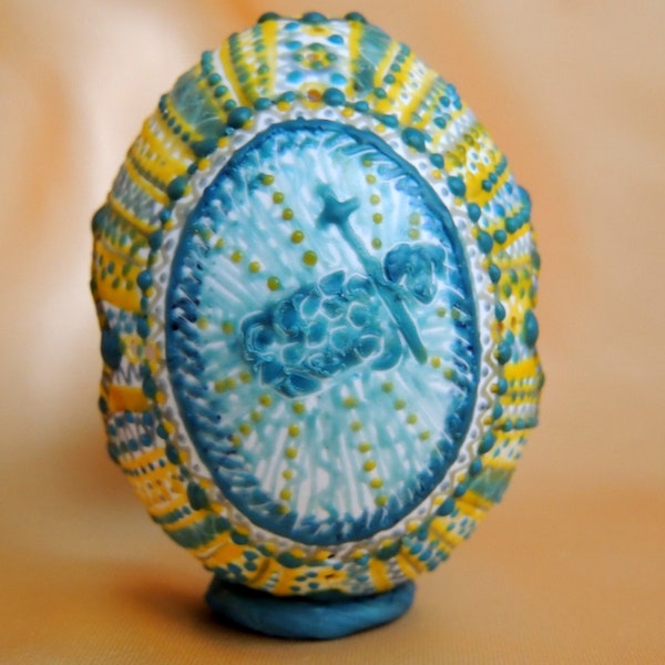 Easter Egg. Pysanka Ukrainian author's Pysanka Easter, Easter decoration with colored wax. READY !One is ready, the other is to order!