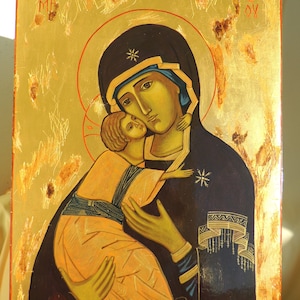 digitale Dateien., Ikonen der Mutter Gottes mit dem Jesuskind, wundersame Kopie Handschrift. Ukrainische Ikone. digitale Dateien