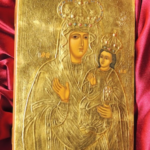 icon of the Virgin and Jesus. handwritten icon. Ukrainian icon,gift.ORDER ICON.