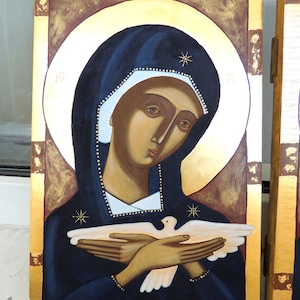 icon of the Virgin carrying the Holy Spirit (Pneumatophore). in stock and to order. Handwritten icon,giftt. in order!!!