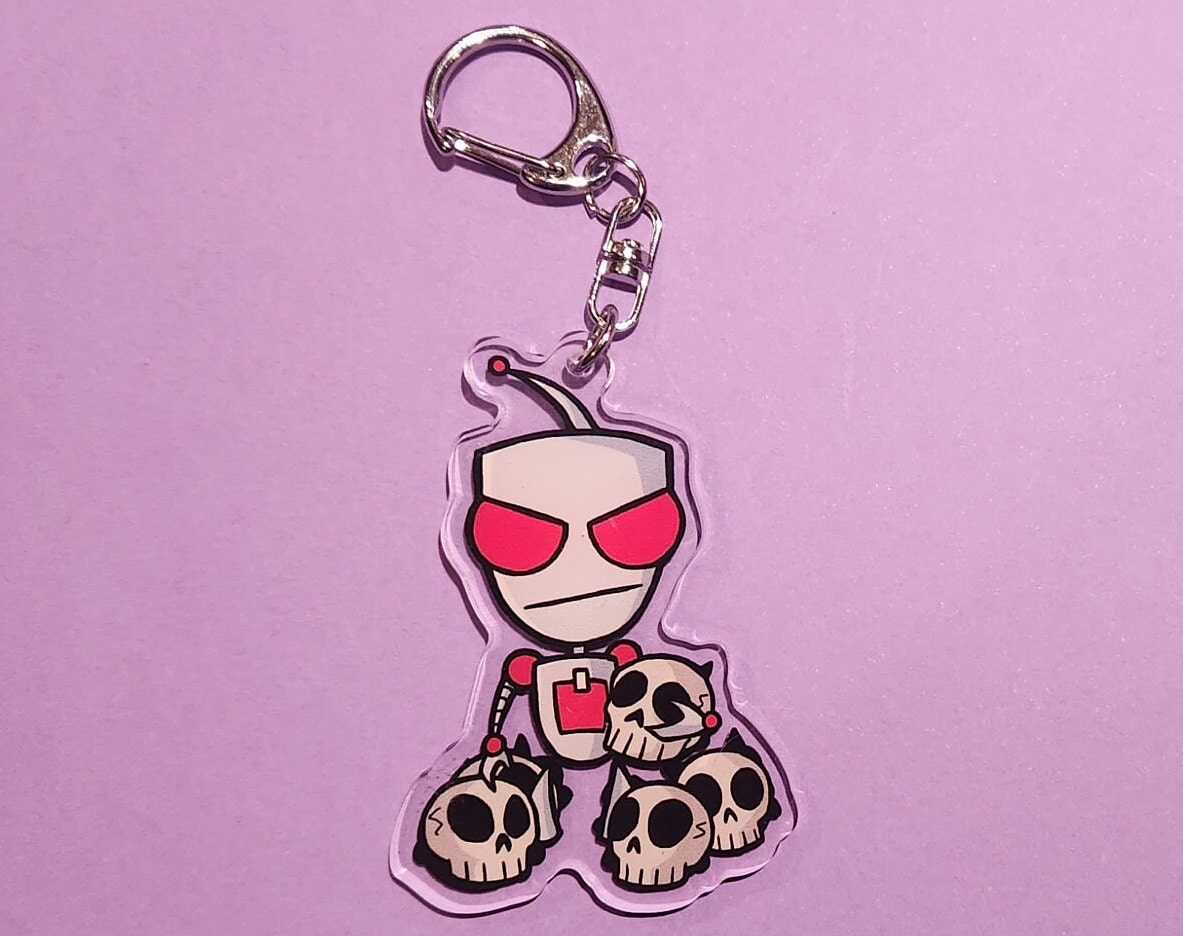 Invader Zim Gir Double Sided Acrylic Charm - Etsy