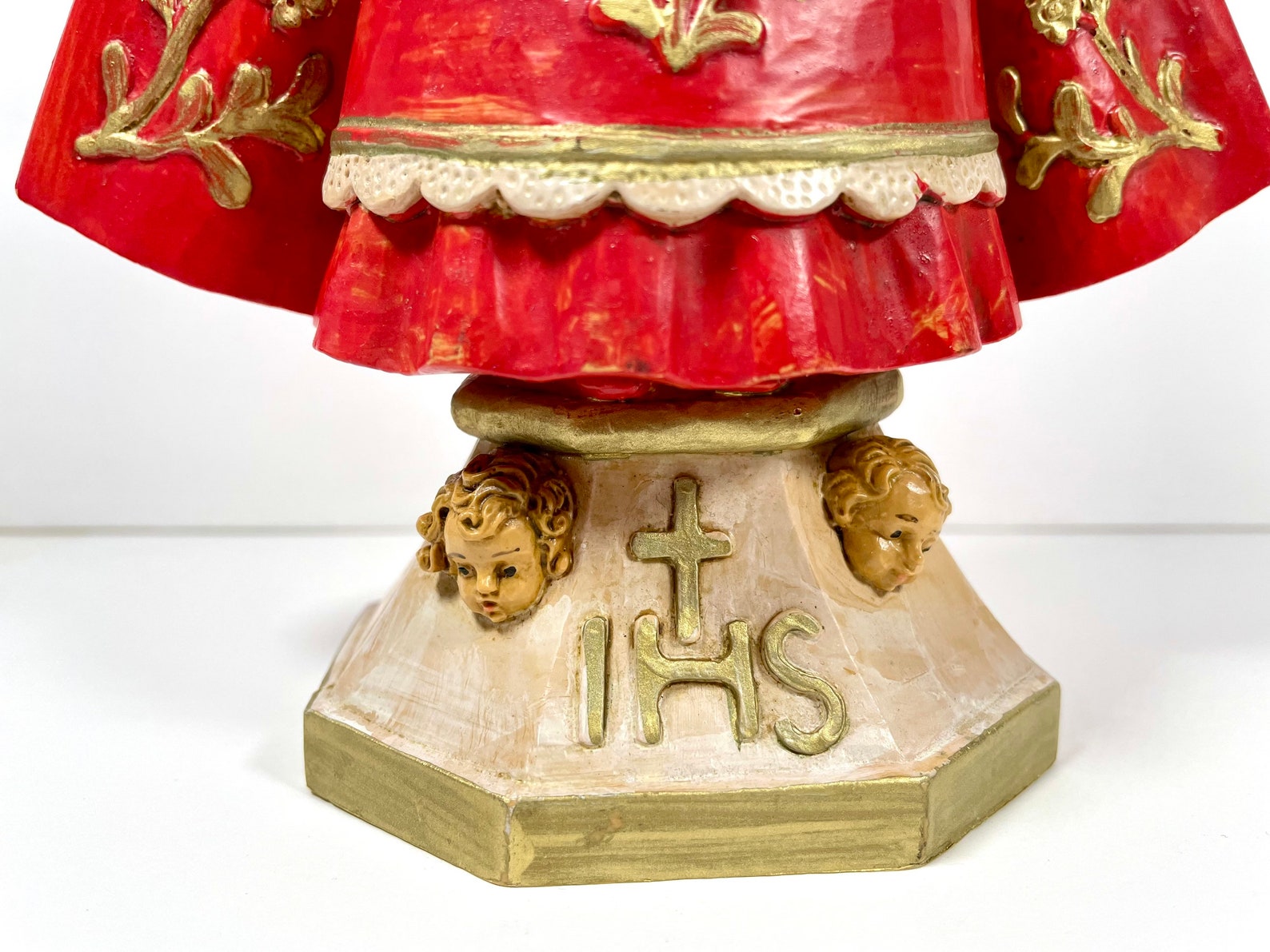 Vintage Infant of Prague Statue Made in Italy Malsiner H. Etsy