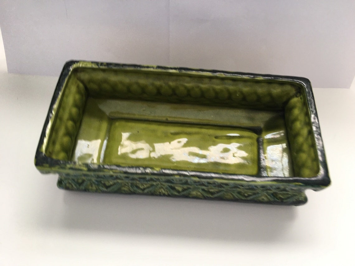 Green Ceramic Napcoware Planter C-6864 | Etsy