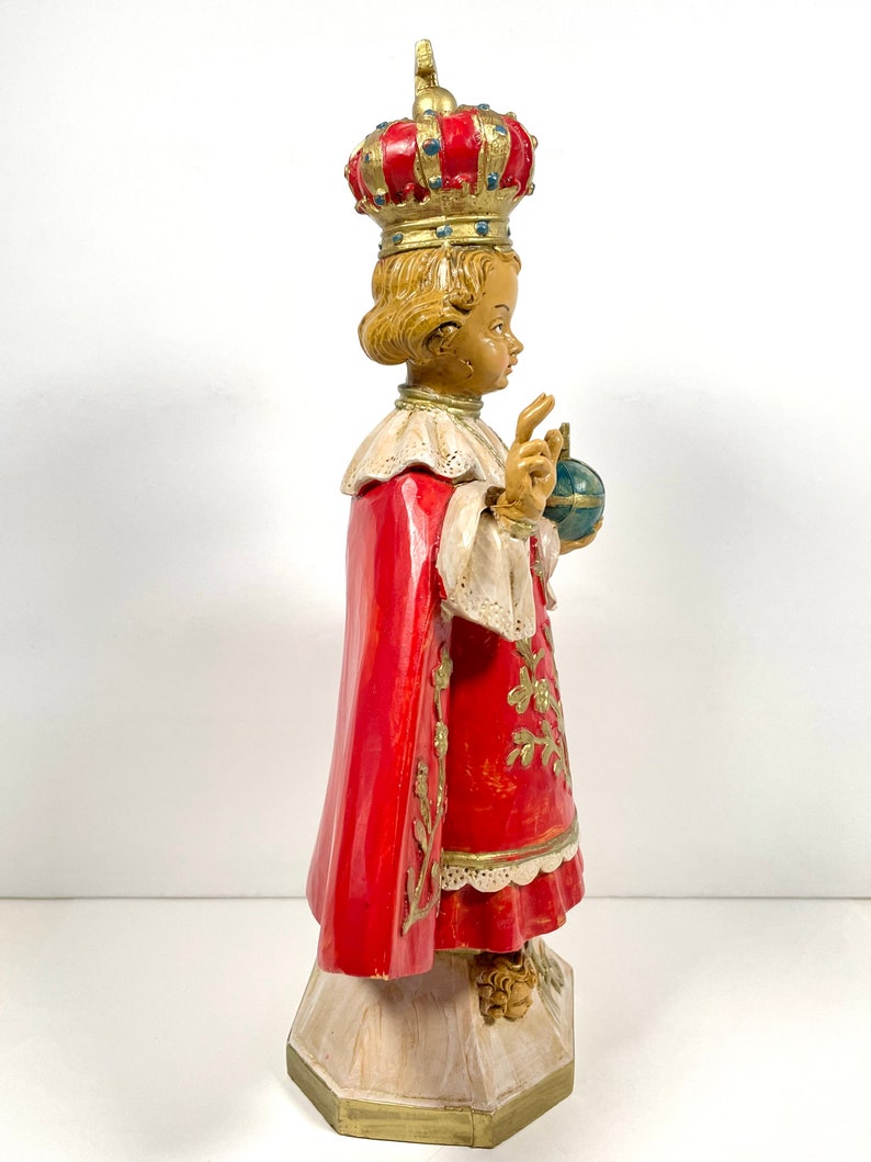 Vintage Infant of Prague Statue Made in Italy Malsiner H. Etsy