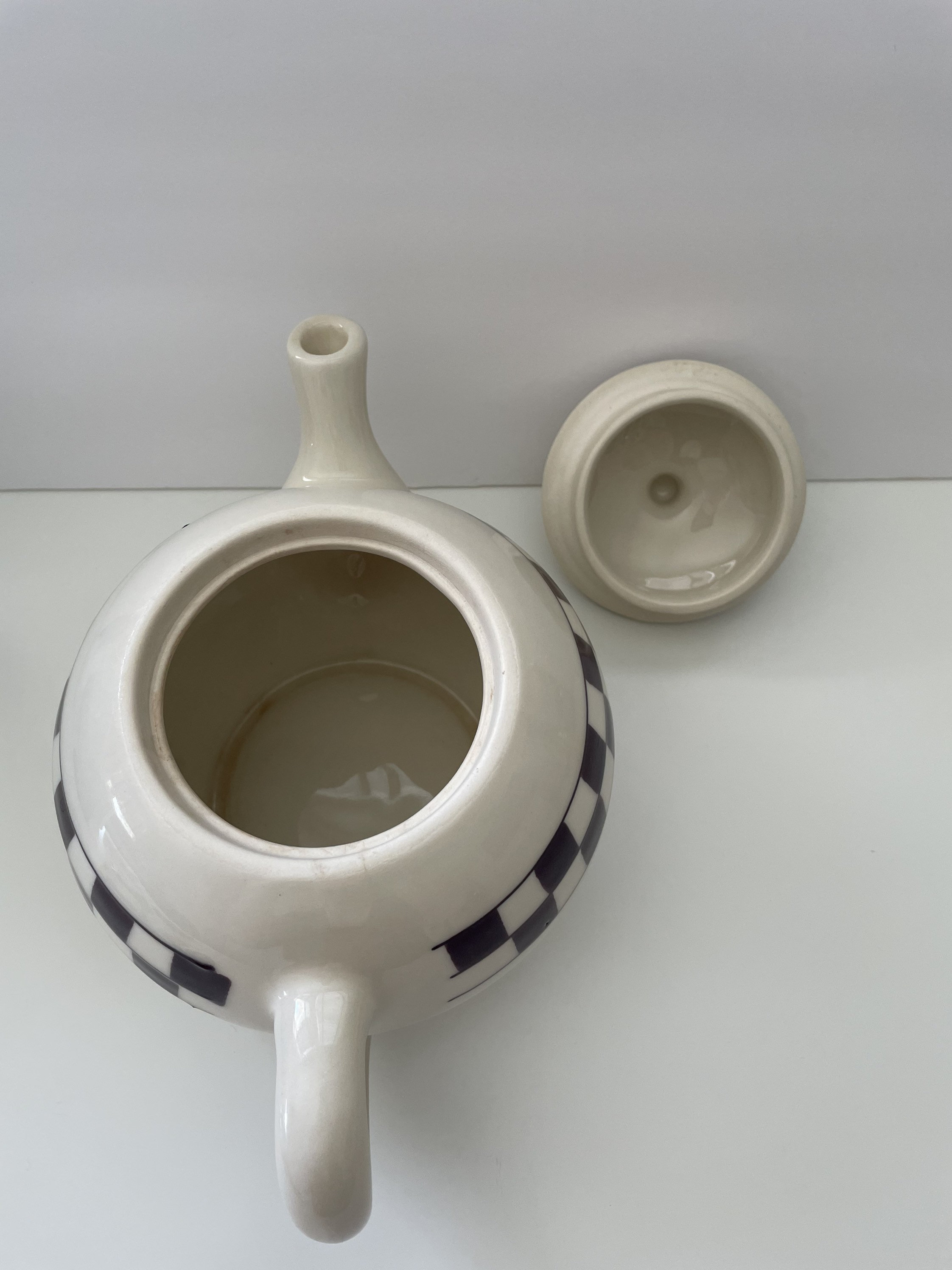 Hartstone Pottery Plum Checker Teapot Large Size Etsy