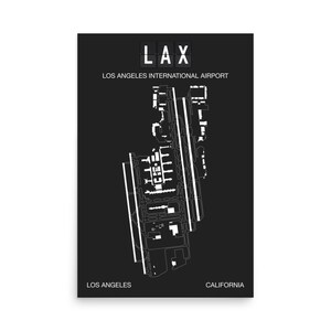 Custom Airport Map Print, Personalized Travel Art image 3