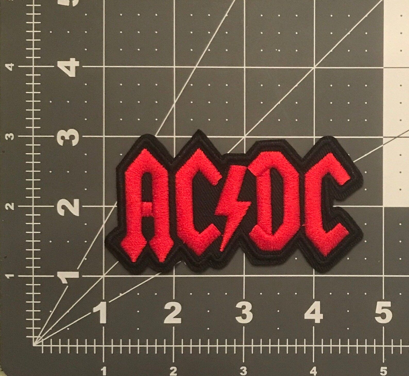 Vintage Style Rock Band Patch AC/DC iron On Patch Jacket Sew Etsy