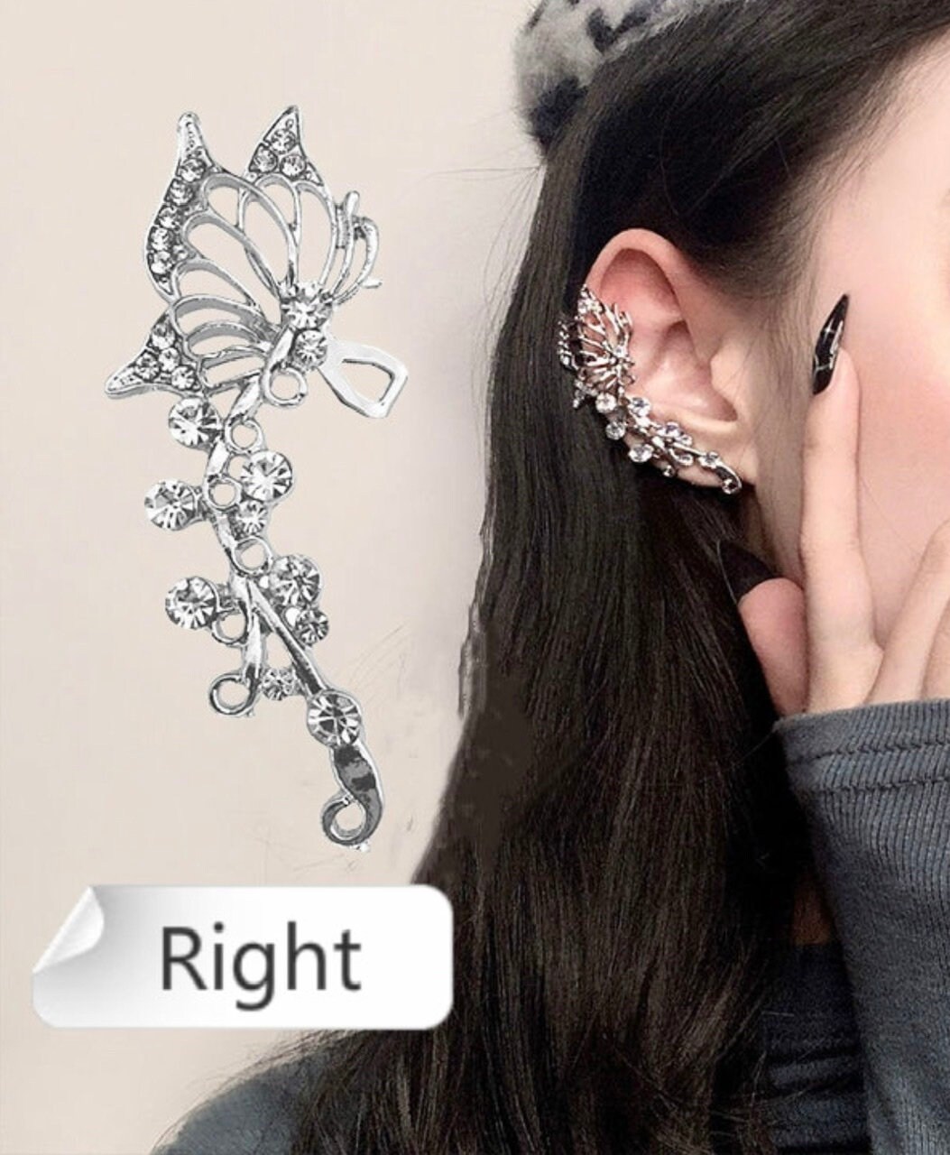 Butterfly Ear Cuff Butterfly Ear Jewelry Cuff Earrings Womens Etsy