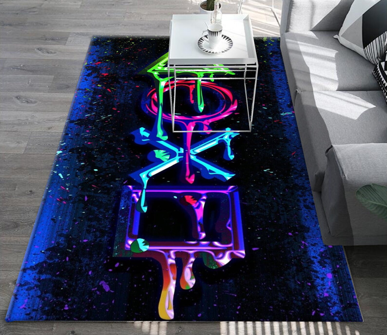 Game Rug Game room Rug Living room Rug Gift Game Gift for Etsy